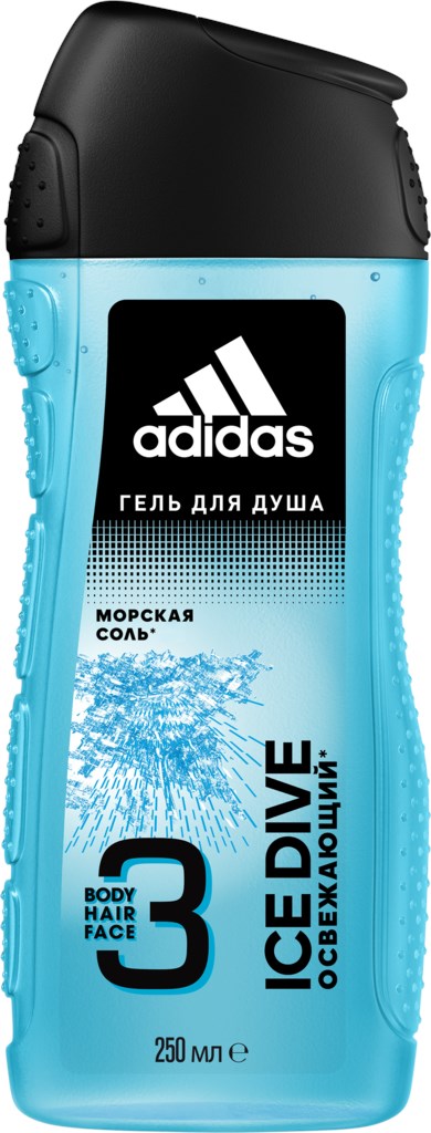 Гель для душа мужской ADIDAS Ice Dive, 250мл